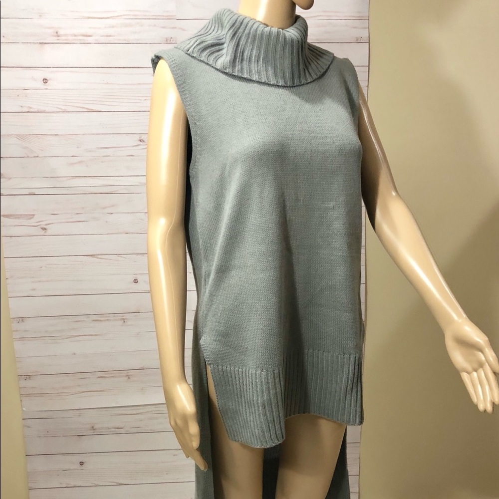 Diving Heart Womens Turtleneck Highlow Dress